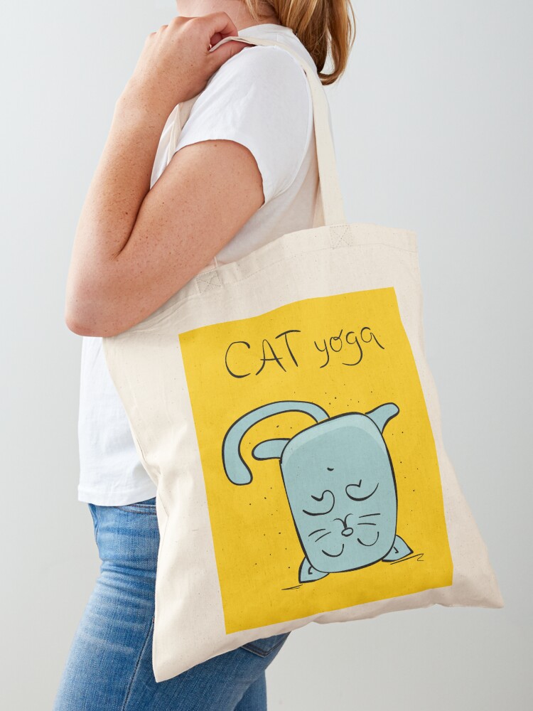 Luxury Yoga Bags - Cat Yoga Tote Bag Reusable bags