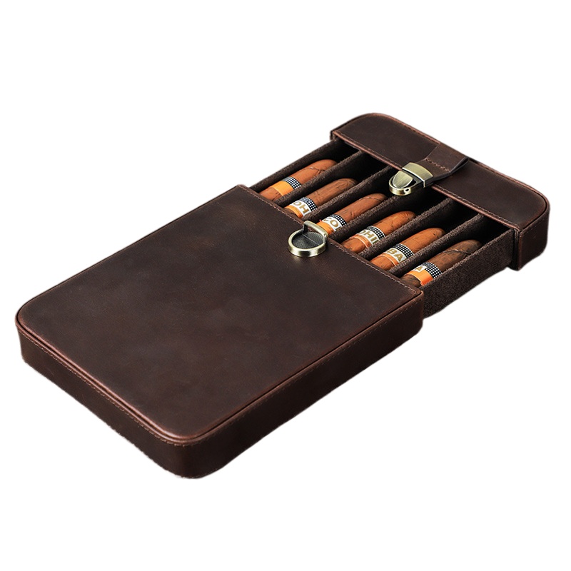 Luxury Bags In - Luxury Genuine Leather Portable Cigar Case
