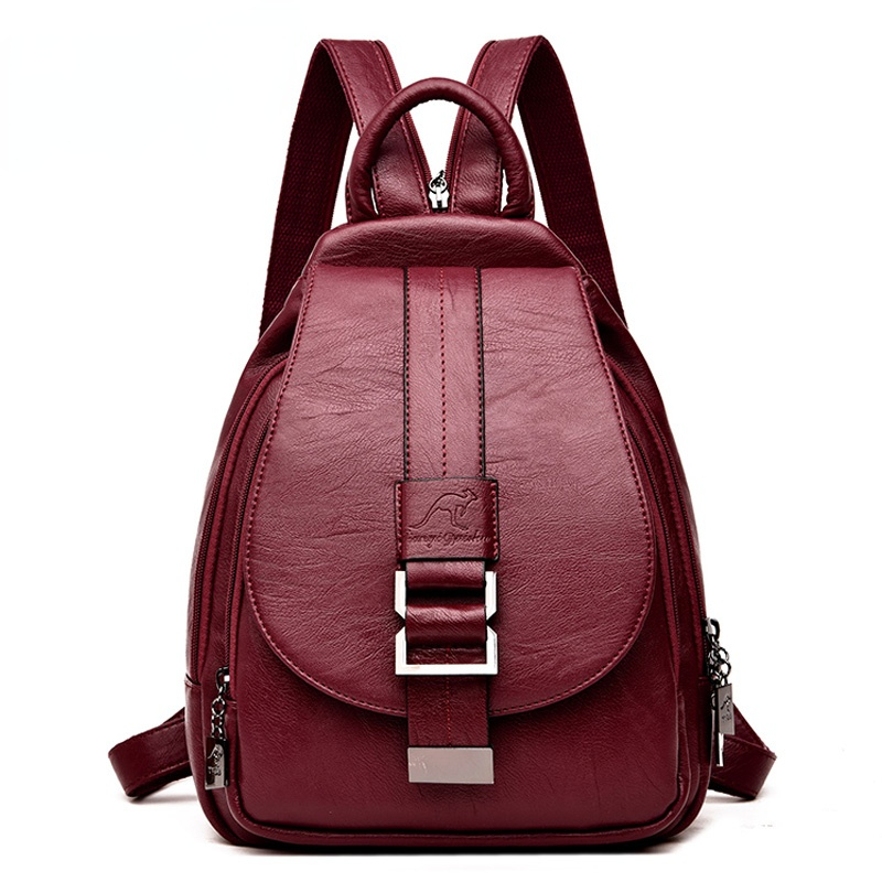 Genuine Leather Backpack - Designer Backpacks Women Leather Backpacks Female