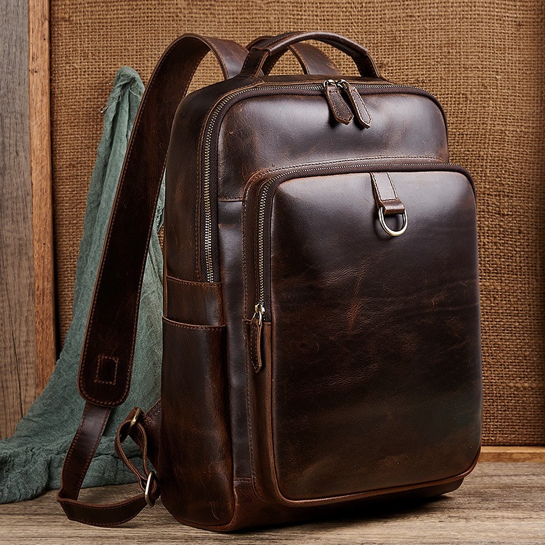 Men's Top Grain Waxed Leather  - огляд і ціна Genuine Leather Backpack