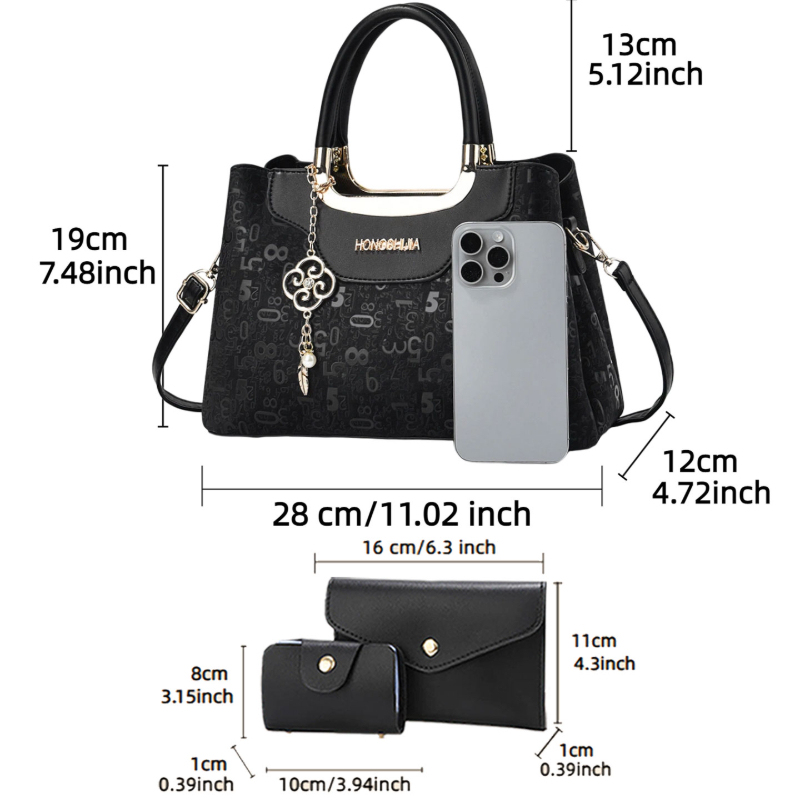 3-piece Fashion Women's Handba - огляд і ціна Luxury Bags In