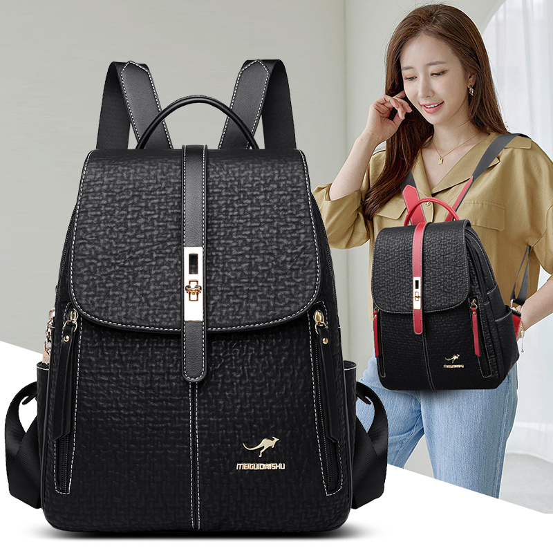 Fashion Backpacks Female High  - огляд і ціна Genuine Leather Backpack