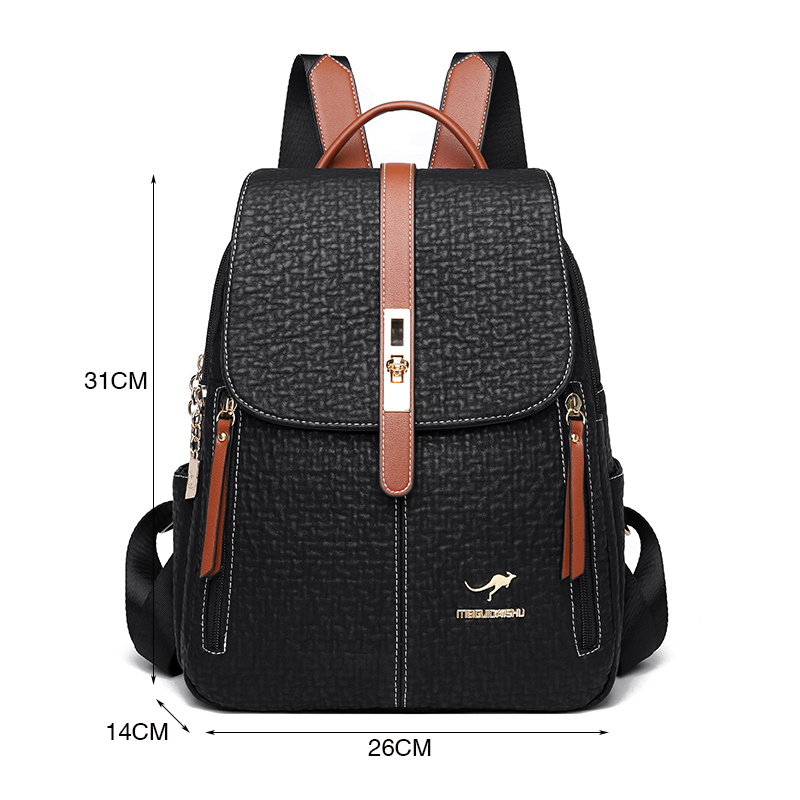 Fashion Backpacks Female High  - огляд і ціна Genuine Leather Backpack
