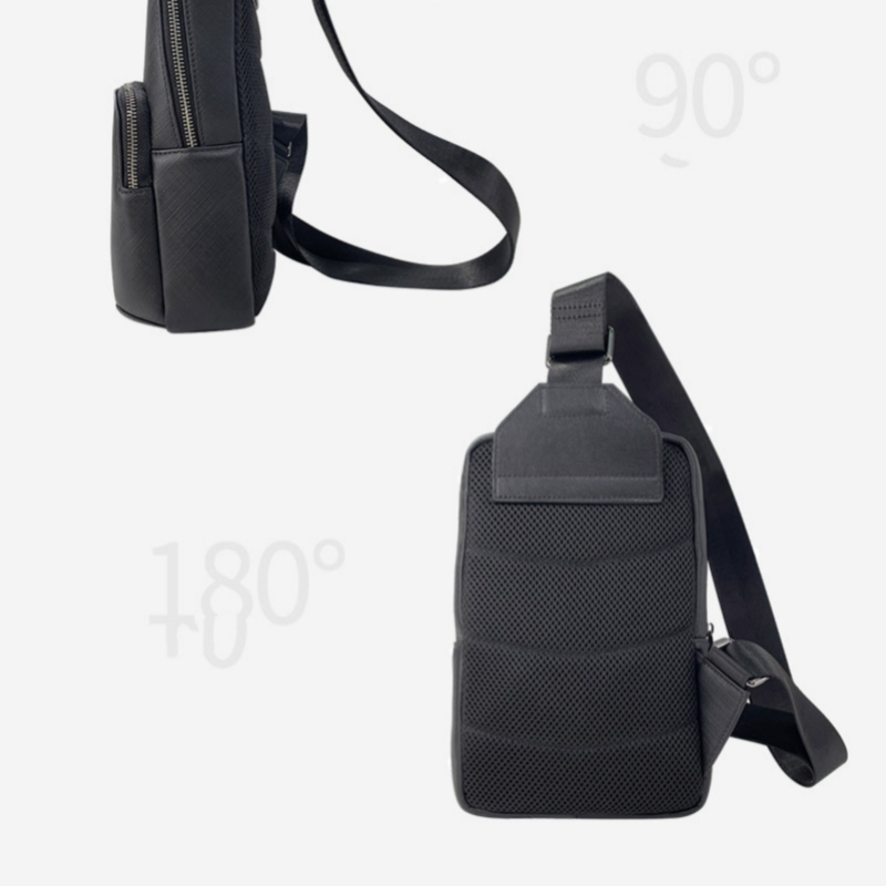 Fashion Design Black Men's Sli - огляд і ціна Genuine Leather Backpack