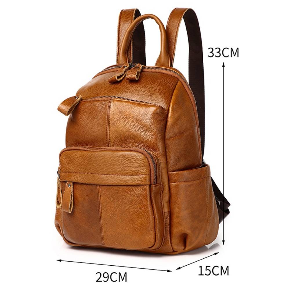 Zency Top Layer Cowhide Backpa - огляд і ціна Genuine Leather Backpack