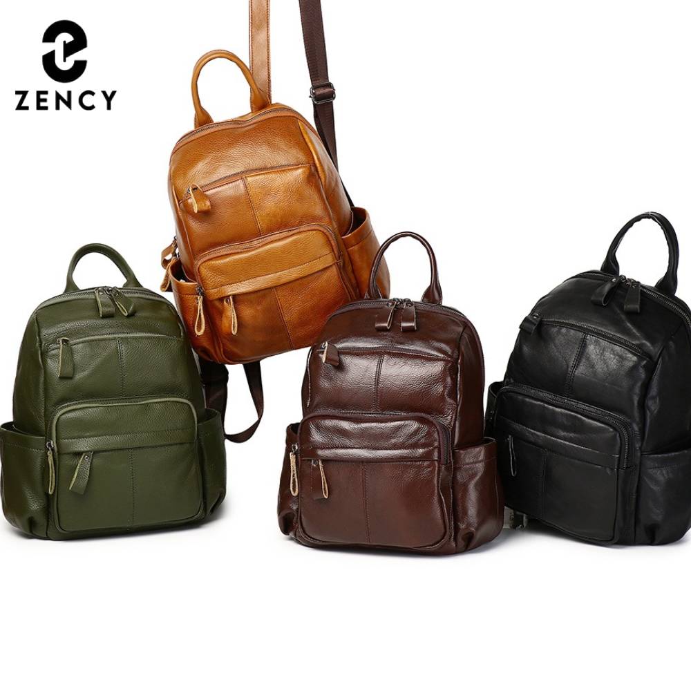 Zency Top Layer Cowhide Backpa - огляд і ціна Genuine Leather Backpack