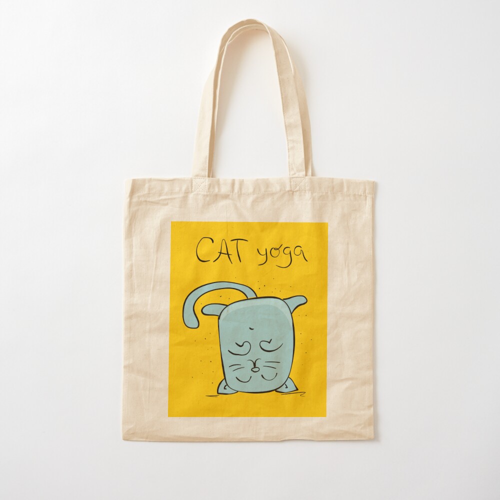 Cat Yoga Tote Bag Reusable bag - огляд і ціна Luxury Yoga Bags