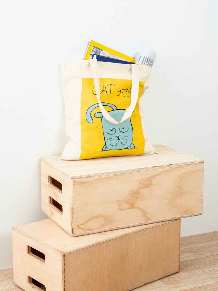 Cat Yoga Tote Bag Reusable bag - огляд і ціна Luxury Yoga Bags