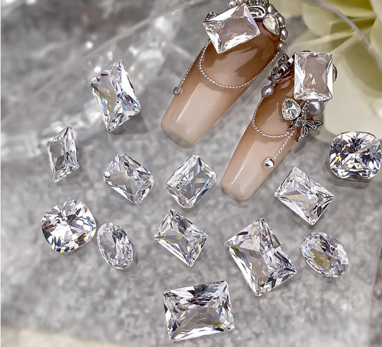 10pcs White Crystal Zirconia N - огляд і ціна Luxury Bags Dropshipping