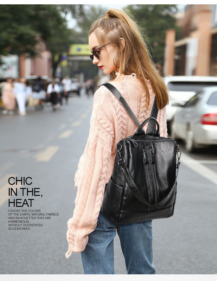Women Soft Leather Backpack Sc - огляд і ціна Genuine Leather Backpack