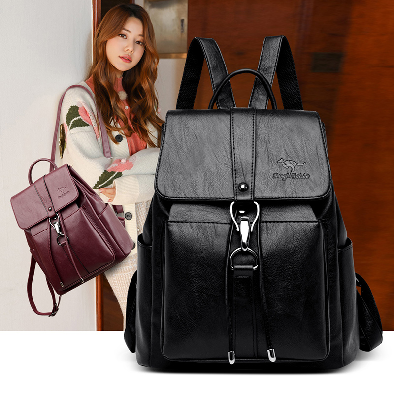 Anti Theft Backpack Women Shou - огляд і ціна Genuine Leather Backpack