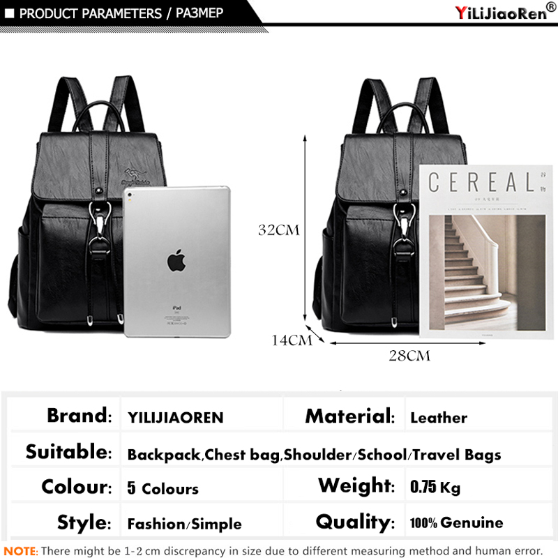 Anti Theft Backpack Women Shou - огляд і ціна Genuine Leather Backpack