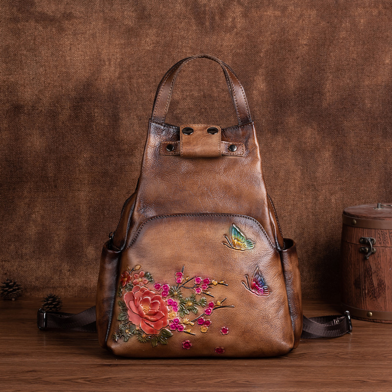 Johnature Genuine Leather Embo - огляд і ціна Genuine Leather Backpack