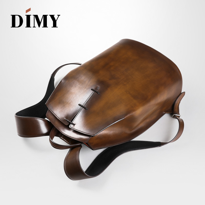 DIMY 2025 new men's genuine le - огляд і ціна Genuine Leather Backpack