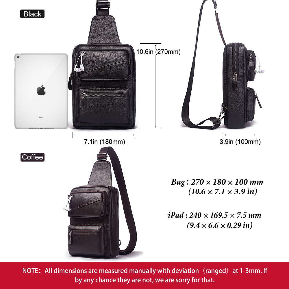 Fashion Multifunction Chest Ba - огляд і ціна Genuine Leather Backpack
