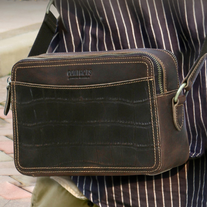 Fashion British Style Top Laye - огляд і ціна Genuine Leather Backpack