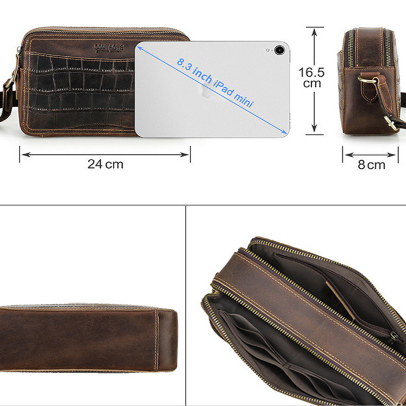 Fashion British Style Top Laye - огляд і ціна Genuine Leather Backpack