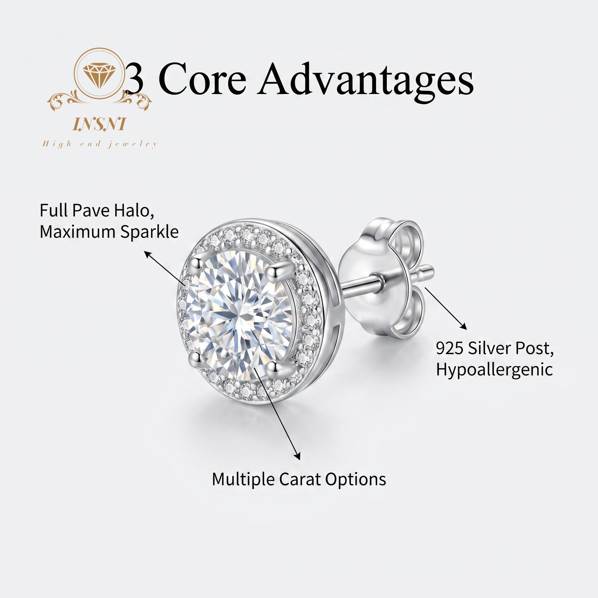 D-color Moissanite Sterling Si - огляд і ціна Luxury Bags Dropshipping