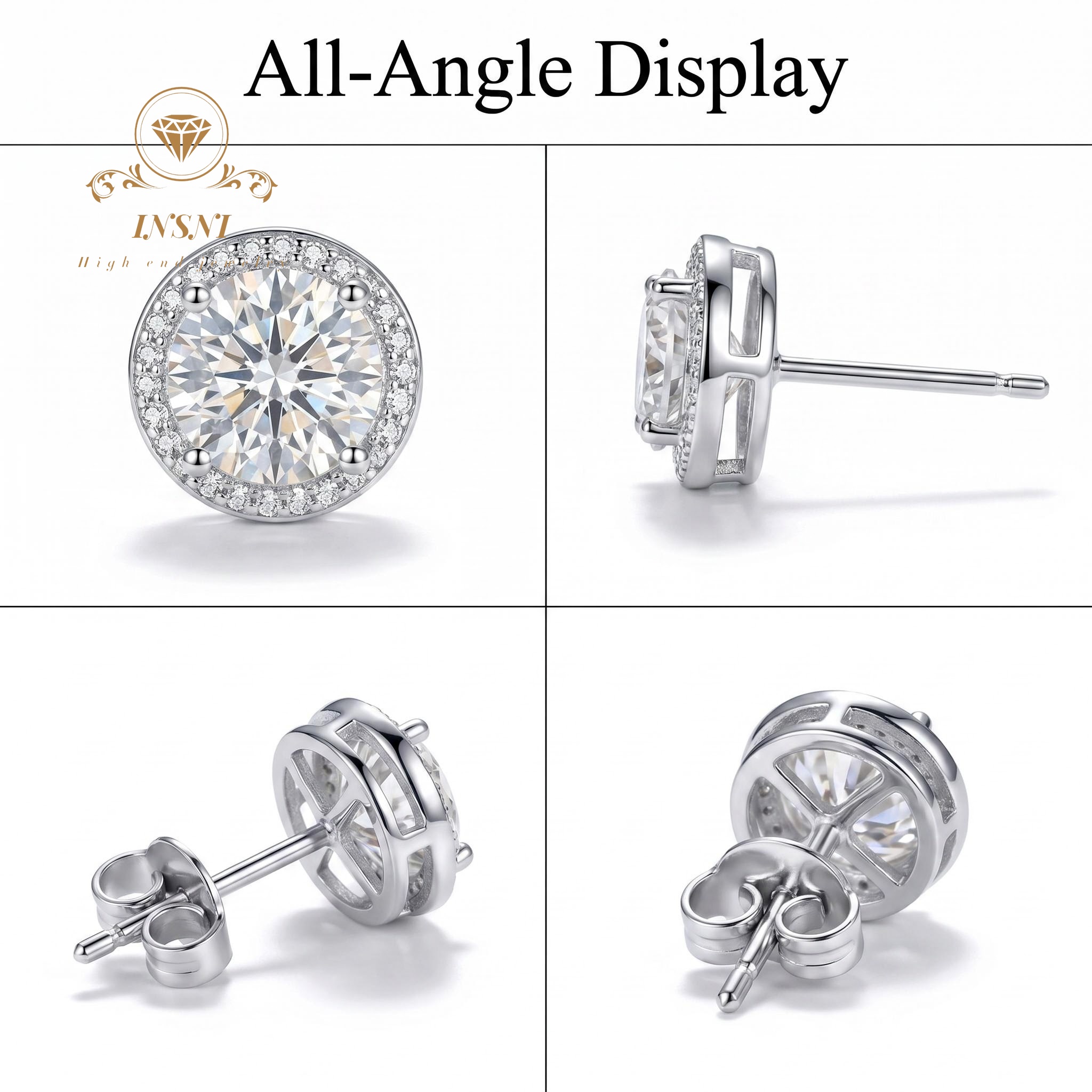 D-color Moissanite Sterling Si - огляд і ціна Luxury Bags Dropshipping