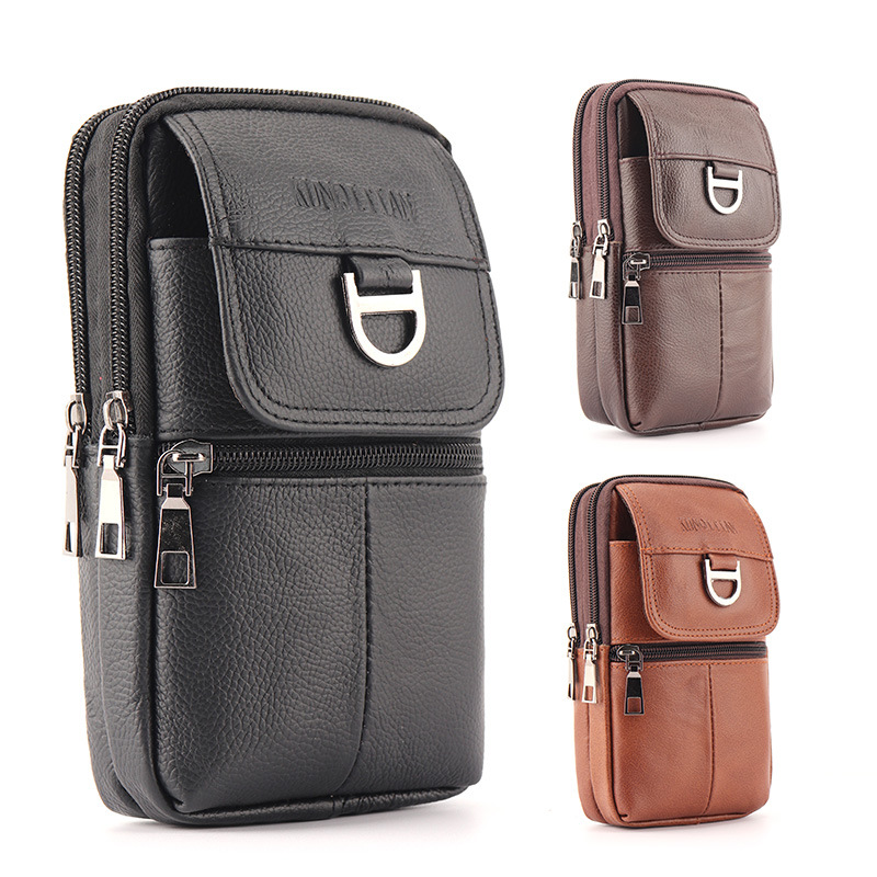 Men's Leather Waist Bag - Larg - огляд і ціна Genuine Leather Backpack