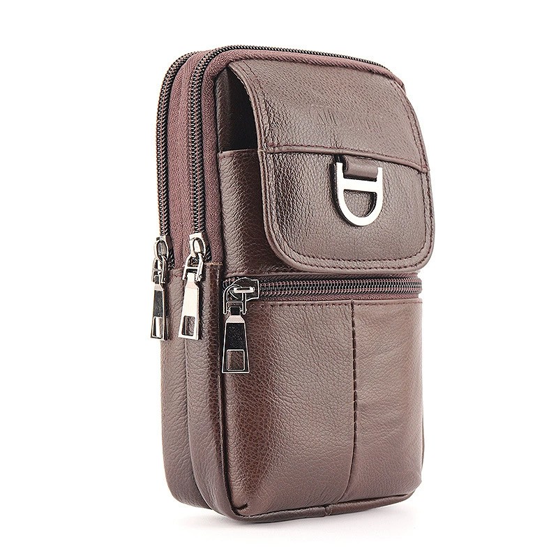 Men's Leather Waist Bag - Larg - огляд і ціна Genuine Leather Backpack